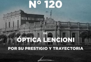 Felicitaciones ÓPTICA LENCIONI por tus 120 años de trayectoria!