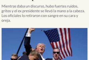 REPUDIO TOTAL AL INTENTO DE ASESINATO AL CANDIDATO A PRESIDENTE DE EEUU Donald Trump